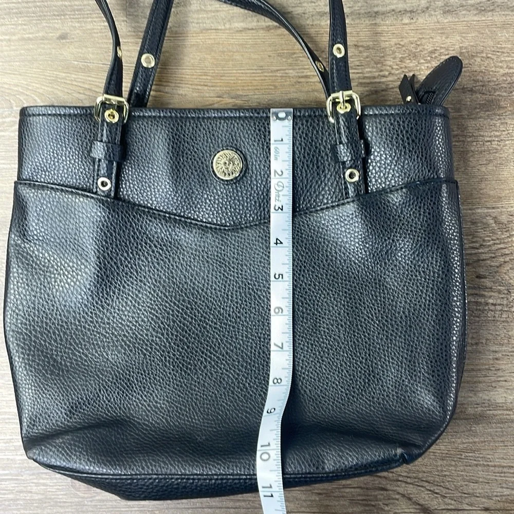 Ann Klein Women’s Black Structured Tote Bag, Shoulder Bag
